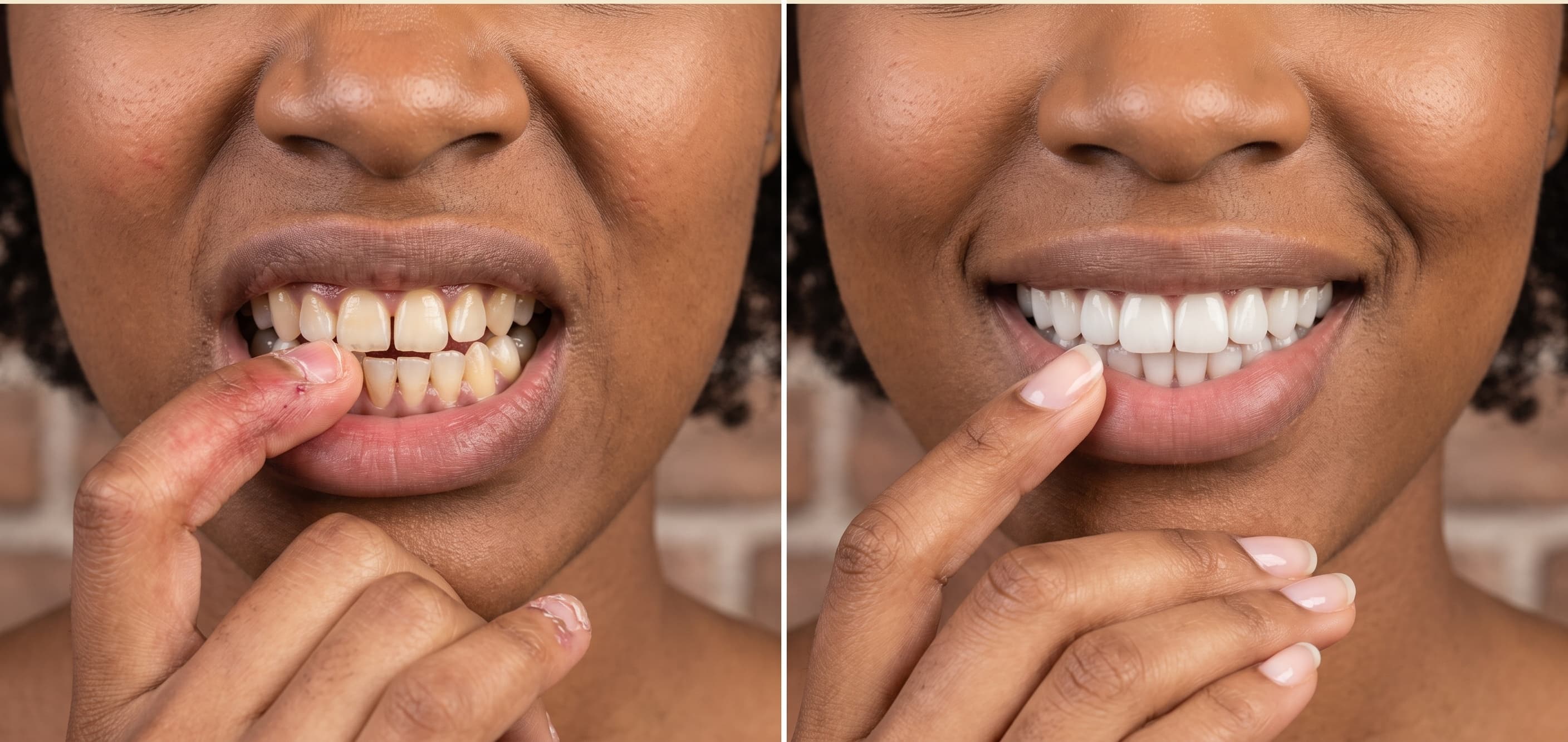 Before and after smile transformation, Pediatric Habit Breaker Appliance